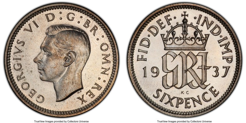 George VI Proof 6 Pence 1937 PR66 PCGS, KM852, S-4084. 

HID09801242017

© 2...