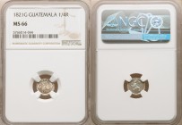 Ferdinand VII 1/4 Real 1821-G MS66 NGC, Nueva Guatemala mint, KM72. Light violet toning on obverse. 

HID09801242017

© 2020 Heritage Auctions | A...