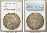 Leopold I Taler 1694-KB MS63 NGC, Kremnitz mint, KM214.8, Dav-3264. Olive-gray toning. 

HID09801242017

© 2020 Heritage Auctions | All Rights Res...