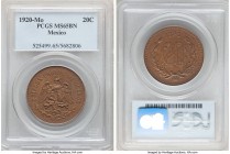Estados Unidos 20 Centavos 1920 MS65 Brown PCGS, Mexico City mint, KM437. Rarest date of two year type. 

HID09801242017

© 2020 Heritage Auctions...