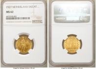 Wilhelmina I gold Ducat 1927 MS62 NGC, Utrecht mint, KM8.3a. A shimmering offering conservatively graded. 

HID09801242017

© 2020 Heritage Auctio...