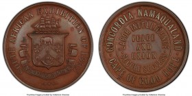 Republic bronzed Copper Specimen "Concordia Namaqualand Exposition" Medal 1885 SP58 PCGS, 48mm. Commemorating the Expedition of 1885. SOUTH AFRICAN EX...
