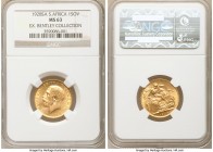 George V gold Sovereign 1928-SA MS63 NGC, Pretoria mint, KM21, S-4004. A pleasing and choice example. AGW 0.2355 oz. Ex. Bentley Collection

HID0980...