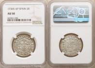 Philip V 2 Reales 1736 S-AP AU50 NGC, Seville mint, KM355.

HID09801242017

© 2020 Heritage Auctions | All Rights Reserved