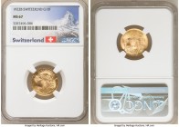 Confederation gold 10 Francs 1922-B MS67 NGC, Bern mint, KM36. Lustrous gem. 

HID09801242017

© 2020 Heritage Auctions | All Rights Reserved