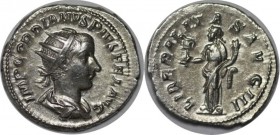 Romische Munzen, MUNZEN DER ROMISCHEN KAISERZEIT. ROM. GORDIANUS III. Antoninianus 240 AD, 4.48 gms. Silber. RIC 67. Stempelglanz