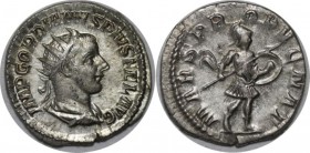 Romische Munzen, MUNZEN DER ROMISCHEN KAISERZEIT. ROM. GORDIANUS III. Antoninianus 243-244 AD, 3.56 gms. Silber. RIC 146. Stempelglanz