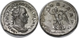 Romische Munzen, MUNZEN DER ROMISCHEN KAISERZEIT. ROM. TRAJANUS DECIUS. Antoninianus 249-251 AD, 4.47 gms. Silber. RIC 29c. Stempelglanz