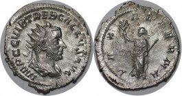 Romische Munzen, MUNZEN DER ROMISCHEN KAISERZEIT. ROM. TREBONIANUS GALLUS. Antoninianus 252 AD, 2.64 gms. Silber. RIC 71. Stempelglanz.