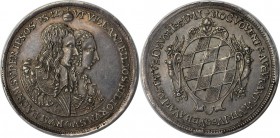 (153) Altdeutsche Munzen und Medaillen, BAYERN / BAVARIA. Ferdinand Maria (1651-1679). Silberabschlag von 5 Dukaten 1660 (Chronogramm), der bayerische...