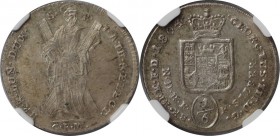Altdeutsche Munzen und Medaillen, BRAUNSCHWEIG-LUNEBURG-CALENBERG-HANNOVER. Georg III. (1760-1820). 1/6 Taler 1804 GFM, Silber. KM 419. NGC MS-62