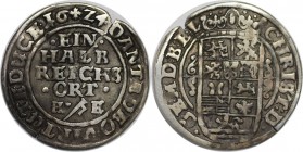 Altdeutsche Munzen und Medaillen, BRAUNSCHWEIG-LUNEBURG-CELLE. Christian von Minden (1611-1633). 1/2 Reichsort(1/8 Taler) 1624 HE, Silber. KM 72 . Seh...