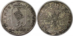 Altdeutsche Munzen und Medaillen, BREMEN, STADT. 24 Grote 1658, Silber. Sehr schon-vorzuglich