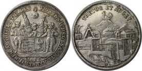 (147) Altdeutsche Munzen und Medaillen, HENNEBERG, GRAFSCHAFT. Gemeinschaftlich sachsischer Anteil. Reichstaler 1698, Ilmenau. Ausbeute der Gruben in ...