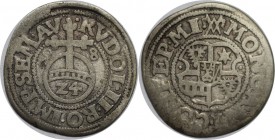 Altdeutsche Munzen und Medaillen, Minden-Bistum. Anton von Schaumburg (1587-1599). 1/24 Taler 1598, Selten. Silber. Sehr schon