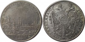 Altdeutsche Munzen und Medaillen, NURNBERG. Joseph II (1765-1790). Stadtansicht. Taler 1768, Silber. Schon 67. Fast Stempelglanz