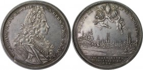 (150) Altdeutsche Munzen und Medaillen, NURNBERG, STADT. Doppelter Reichstaler ND (1711), mit Titel Karls VI, 58,20 g. Silber. Dav. 2478. Kellner 228....
