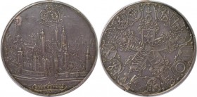 (82) Altdeutsche Munzen und Medaillen, RAVENSBURG. Regimentstaler 1624, Stempel von Daniel Sailer in Augsburg. Realistische und detailgetreue Ansicht ...