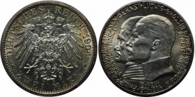 Deutsche Munzen und Medaillen ab 1871, REICHSSILBERMUNZEN, Hessen, Ernst Ludwig (1892-1918). 2 Mark 1904 A, Silber. Jaeger 74. Stempelglanz