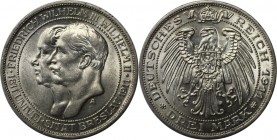 Deutsche Munzen und Medaillen ab 1871, REICHSSILBERMUNZEN, Preu?en, Wilhelm II (1888-1918). Universitat Breslau. 3 Mark 1911 A, Silber. Jaeger 108. Vo...