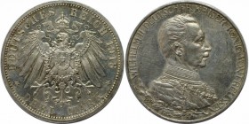 Deutsche Munzen und Medaillen ab 1871, REICHSSILBERMUNZEN, Preu?en, Wilhelm II (1888-1918). 3 Mark 1913 A, Regierunsjubilaum. Silber. Jaeger 112. Poli...