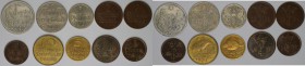 Deutsche Munzen und Medaillen ab 1871, LOTS UND SAMMLUNGEN. Danzig. 2 x1 Pfenig (St, Vz), 3 x 2 Pfenig (Vz, Vz-St), 2 x 5 Pfenig (Vz, SS-Vz), 2 x 10 P...