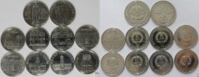 Deutsche Munzen und Medaillen ab 1945, Lots und Sammlungen. DDR. 10 Mark 1985(J.1603), 10 Mark 1986(J.1608), 2 x 5 Mark 1985(J.1601,1602), 3 x 5 Mark ...