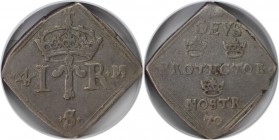 Europaische Munzen und Medaillen, Schweden / Sweden. Stockholm Mint. Johan III (1568-92). 4 Mark Klippe 1570, Silber. Tingstrom-44, Levin-771, AAH-124...