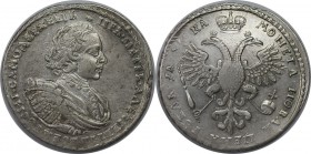 Russische Munzen und Medaillen, Peter I. (1699-1725). Rubel 1721, Silber. Bitkin 457. Vorzuglich