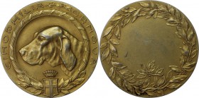 Medaillen und Jetons, Hundesport / Dog sports. Genua Italien / Genova Italy. Medaille ND. 37 mm. 20.87 g. Fast Stempelglanz