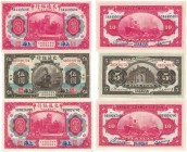 Banknoten, China, Lots und Sammlungen. Bank Of Communications Shanghai. 5 Yuan 1914 (P.117), 2 x 10 Yuan 1914 (P.118), Lot von 3 Banknoten. Siehe scan...