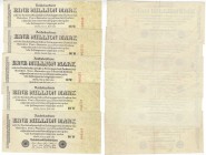 Banknoten, Deutschland / Germany. Geldscheine der Inflation (1919-1924). 5 x 1 Mio Mark Reichsbanknote 25.7.1923. Pick: 94, Ro: 92c, 5 Stuck. II Siehe...