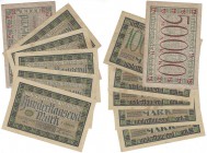 Banknoten, Deutschland / Germany, Lots und Sammlungen. Deutsche Landernotenbanken: Wurttembergische Notenbank. 50000 Mark Reichsbanknote 10.6.1923. Pi...