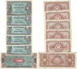 Banknoten, Deutschland / Germany, Lots und Sammlungen. Bank Deutscher Lander. 5 x 10 Mark 1944 Ro: 203c, 20 Mark 1944 Ro: 204c, Lot von 6 Banknoten. I...