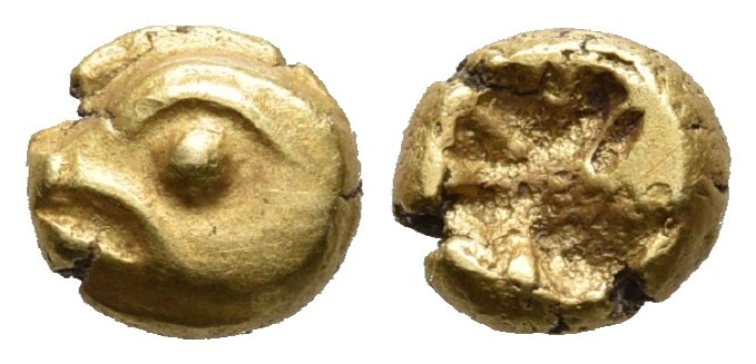 Ionia, uncertain mint (Phokaia?), EL 1/24 stater, ca. 625-550 BC
Head of seal (?...