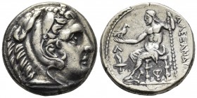 Kings of Macedonia, in the name of Alexander III the Great, 336-323 BC, posthumous issue, AR tetradrachm, Amphipolis Mint, ca. 315-294 BC.
Head of Her...