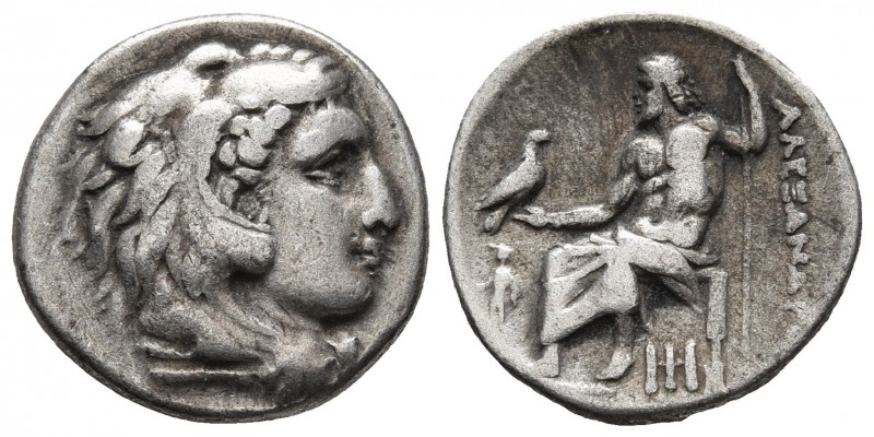 Kings of Macedonia, Alexander III the Great, 336-323 BC, lifetime issue, AR drac...
