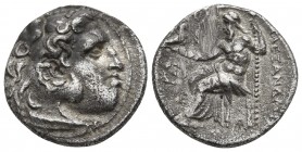 Kings of Macedonia, in the name of Alexander III the Great, 336-323 BC, posthumous issue, Magnesia Mint, ca. 319-305 BC.
Head of Herakles wearing lion...