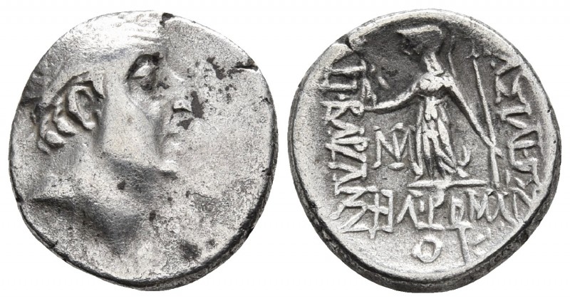 Kings of Cappadocia, Ariobarzanes I Philoromaios 96-63 BC, Eusebeia mint, dated ...