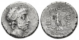 Kings of Cappadocia, Ariobarzanes III Eusebes Philoromaios 52-42 BC, AR drachm, Eusebeia mint, year 11 ? = 42/41 BC
Diademed head of Ariobarzanes III ...