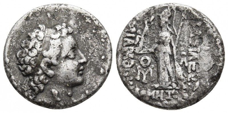 Kings of Cappadocia, Ariarathes VII Philometor 116-101 BC, AR drachm, Eusebeia m...