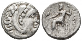 Kings of Macedonia, in the name of Alexander III the Great, 336-323 BC, posthumous issue, AR drachm, undetermined mint, ca. 323-280 BC.
Head of Herakl...