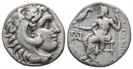 Kings of Macedonia, in the name of Alexander III the Great, 336-323 BC, posthumous issue, AR drachm, uncertain mint in Western Asia Minor, ca. 323-280...