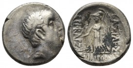Kings of Cappadocia, Ariobarzanes I Philoromaios 96-63 BC, AR drachm, Eusebeia mint, dated year 28 ? = 68/67 BC
Diademed head of Ariobarzanes I right
...