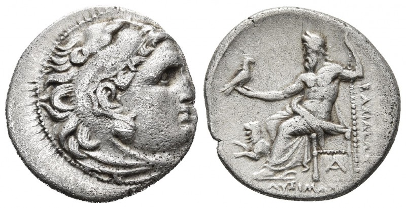 Kings of Thrace, Lysimachos 305-281 BC, AR drachm, Magnesia Mint, ca. 299-296 BC...