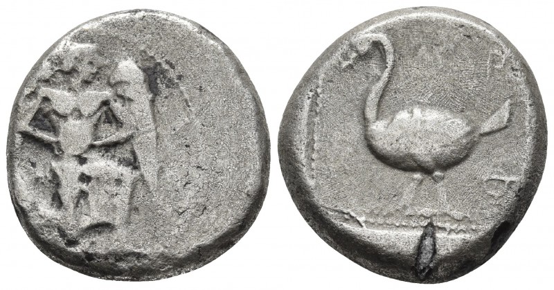 Cilicia, Mallos, ca. 425-385 BC, AR stater
Winged male genius running to right, ...
