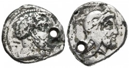 Cilicia, uncertain Satrap (Tiribazos or Autophradates), AR subaearat stater, uncertain mint, ca. 390-333 BC
Bust of Herakles wearing lion's skin aroun...