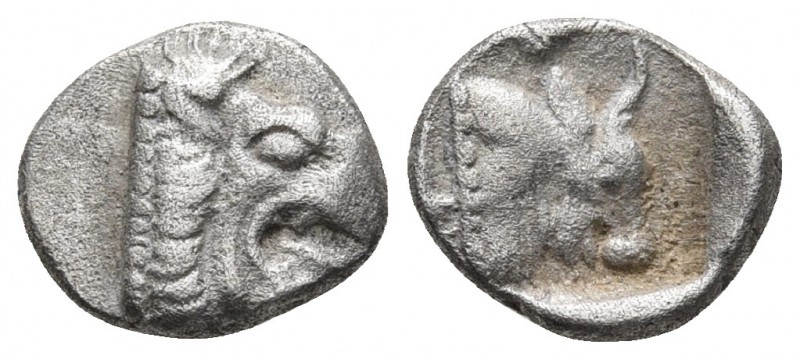 Caria, Chersonesos, ca. 500-480 BC, AR tritetartemorion
Head of lion right
Head ...