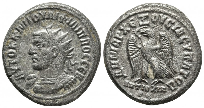 Syria, Philip I Arab 244-249 AD, AR tetradrachm , Antioch Mint, year 4, ca. 248 ...