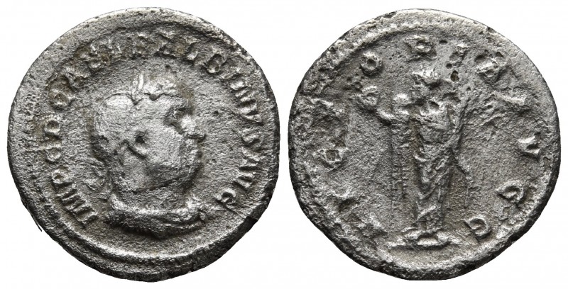 Balbinus 238 AD, AR denarius, Rome Mint
Laureate, draped and cuirassed bust of B...